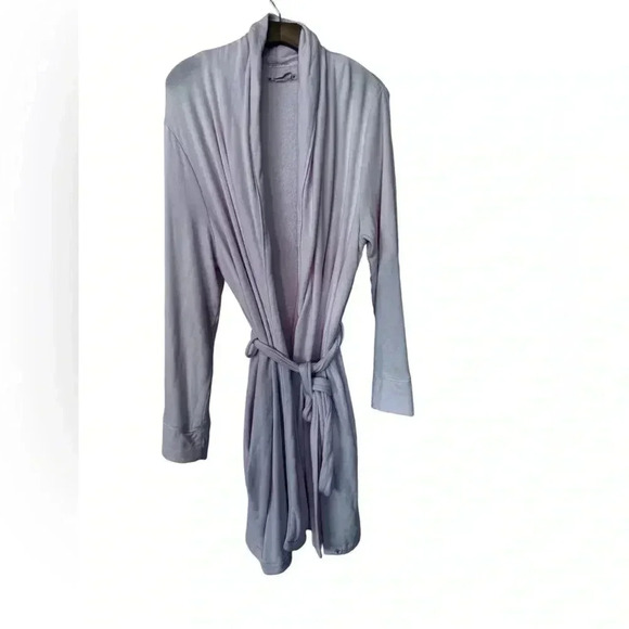 Magnolia Sleep Robe  Blush Pink Soft Robe Tie Front - Picture 1 of 13